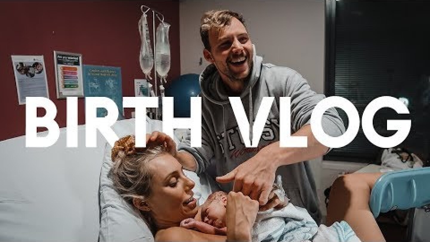 BIRTH VLOG!  *Raw & Real* Labour & Delivery Of Our First Baby!