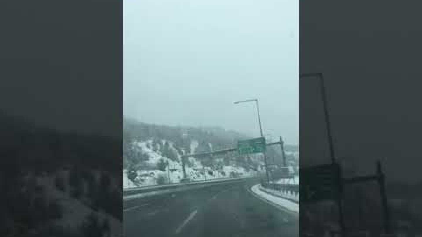 Χιονόπτωση Εγνατία κόμβος Μαλακασίου Παναγίας Καλαμπάκας Τρικάλων Σάββατο 10-2-2018