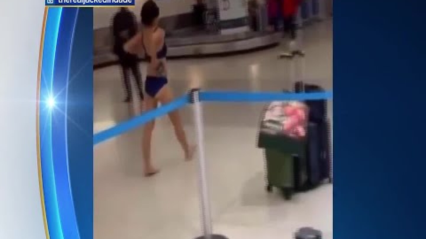 WEB EXTRA: Naked Woman Walks Through Miami International Airport