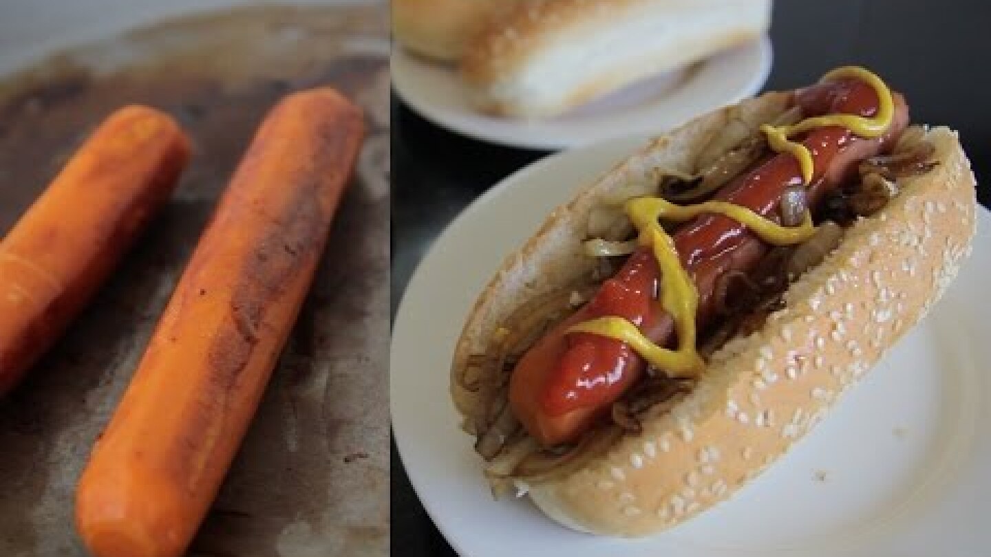Carrot Hotdogs!? - tasty, healthy, vegan!