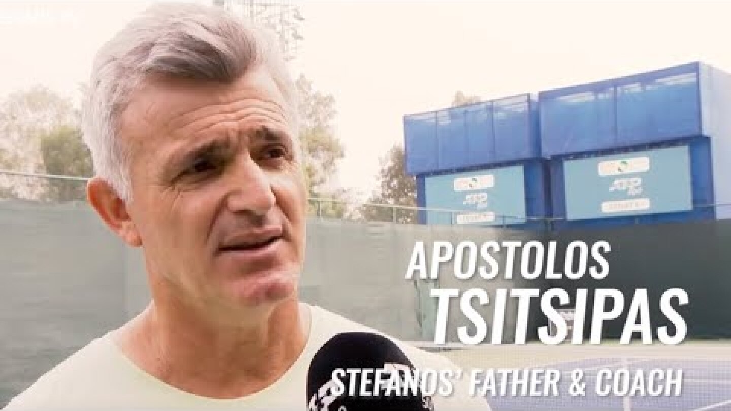 Tsitsipas father and son coaching combination