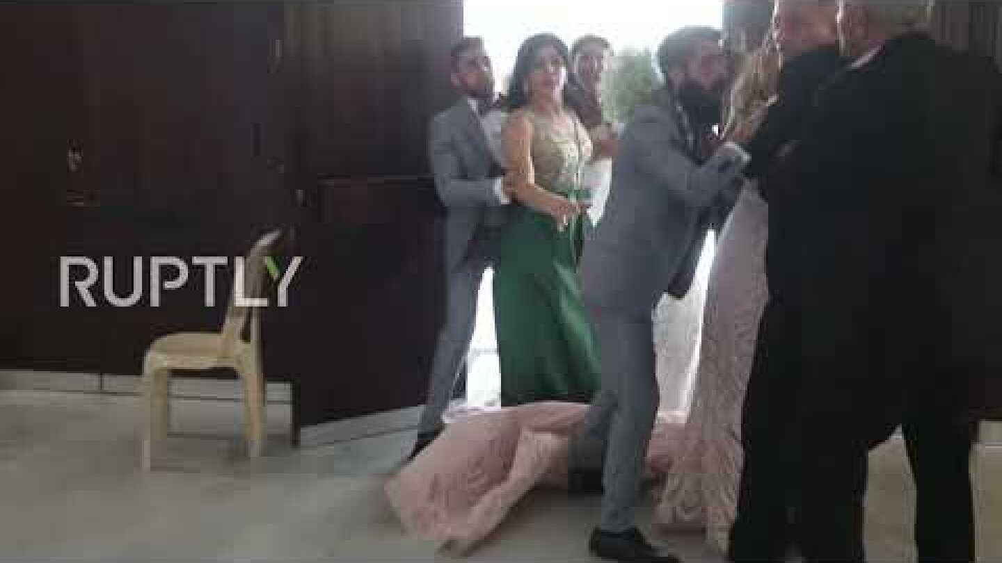 Lebanon: Dramatic footage shows wedding interrupted by Beirut blasts *EXCLUSIVE*