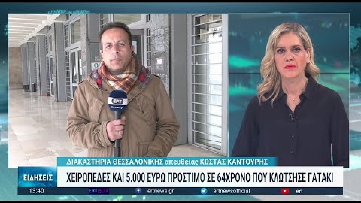 Θεσσαλονίκη: 64χρονος συνελήφθη για κακοποίηση γάτας | 24/02/2023 | ΕΡΤ