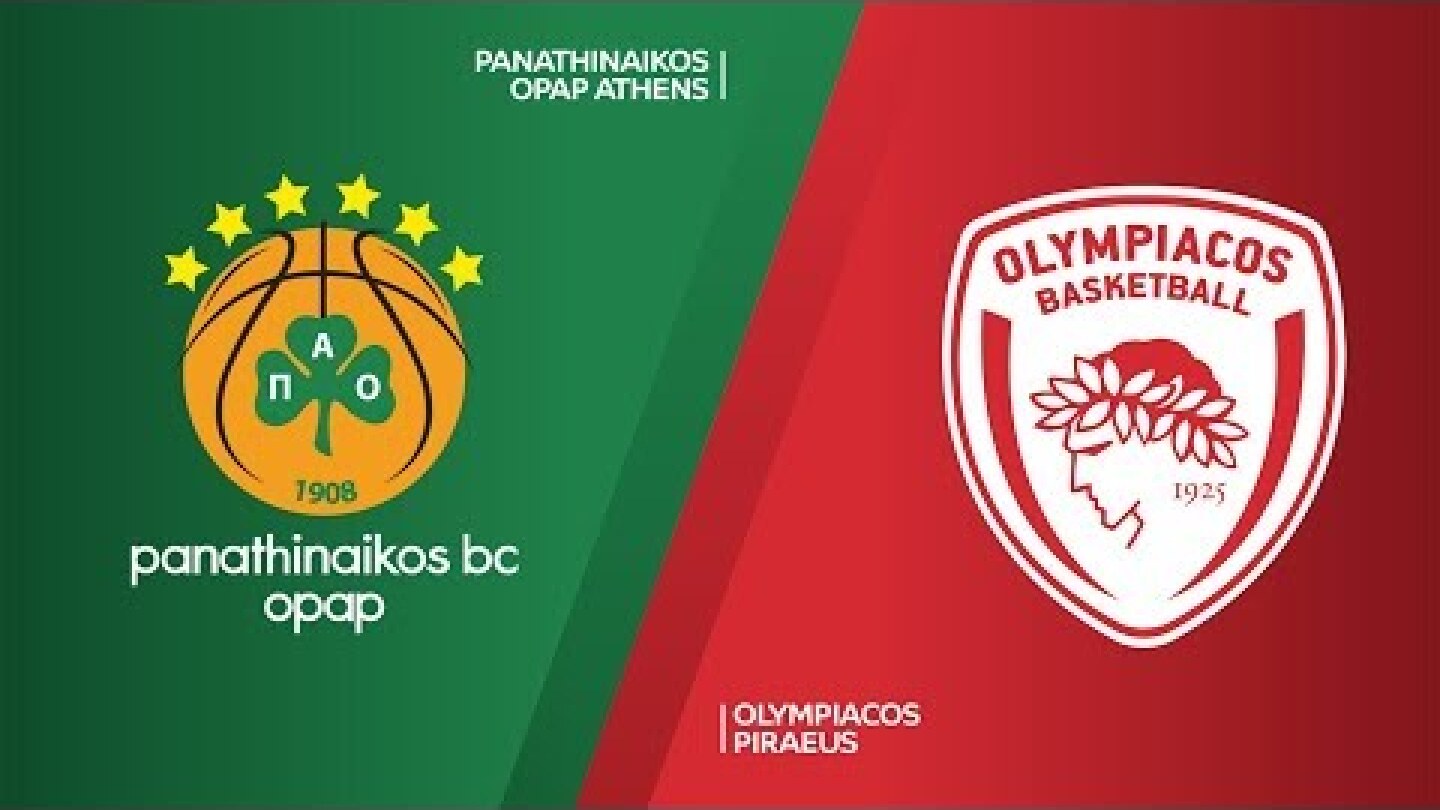 Panathinaikos OPAP Athens - Olympiacos Piraeus Highlights | Turkish Airlines EuroLeague RS Round 6