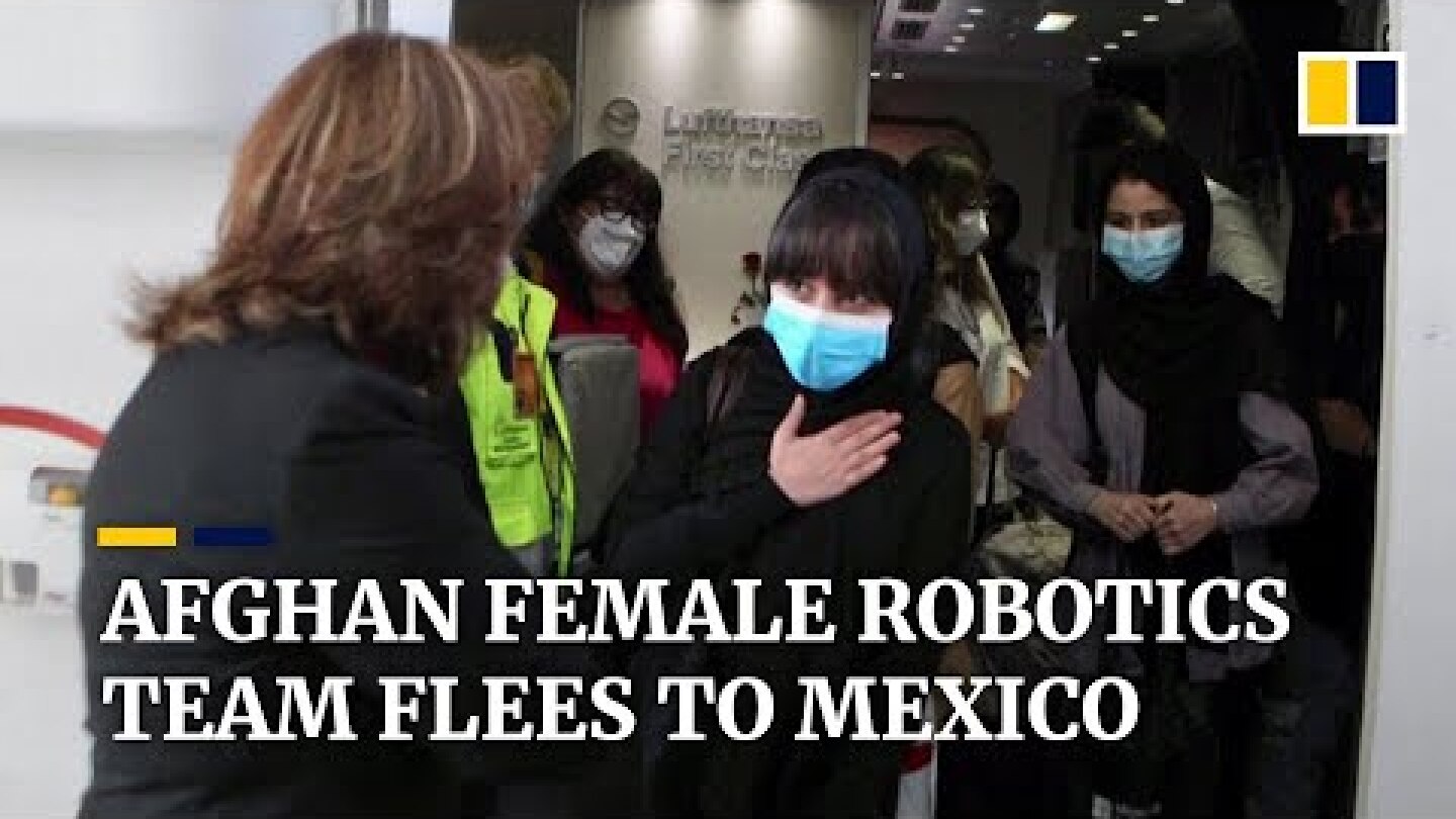 Afghanistan’s renowned female robotics team arrives in Mexico after fleeing Taliban rule