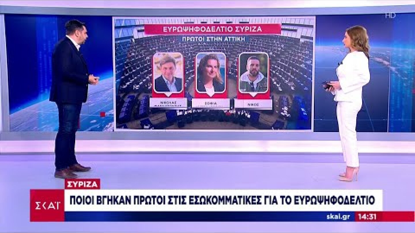 ΣΥΡΙΖΑ: Ποιοι βγήκαν πρώτοι στις εσωκομματικές για τις Ευρωεκλογές  | Μεσημβρινό Δελτίο | 15/04/2024