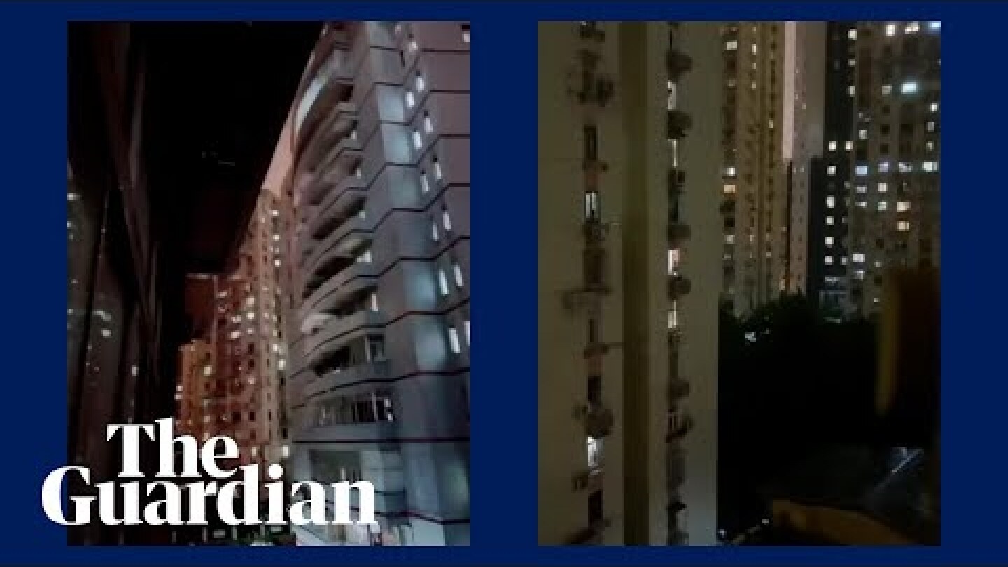 Shanghai residents bang pots and pans in Covid lockdown protest