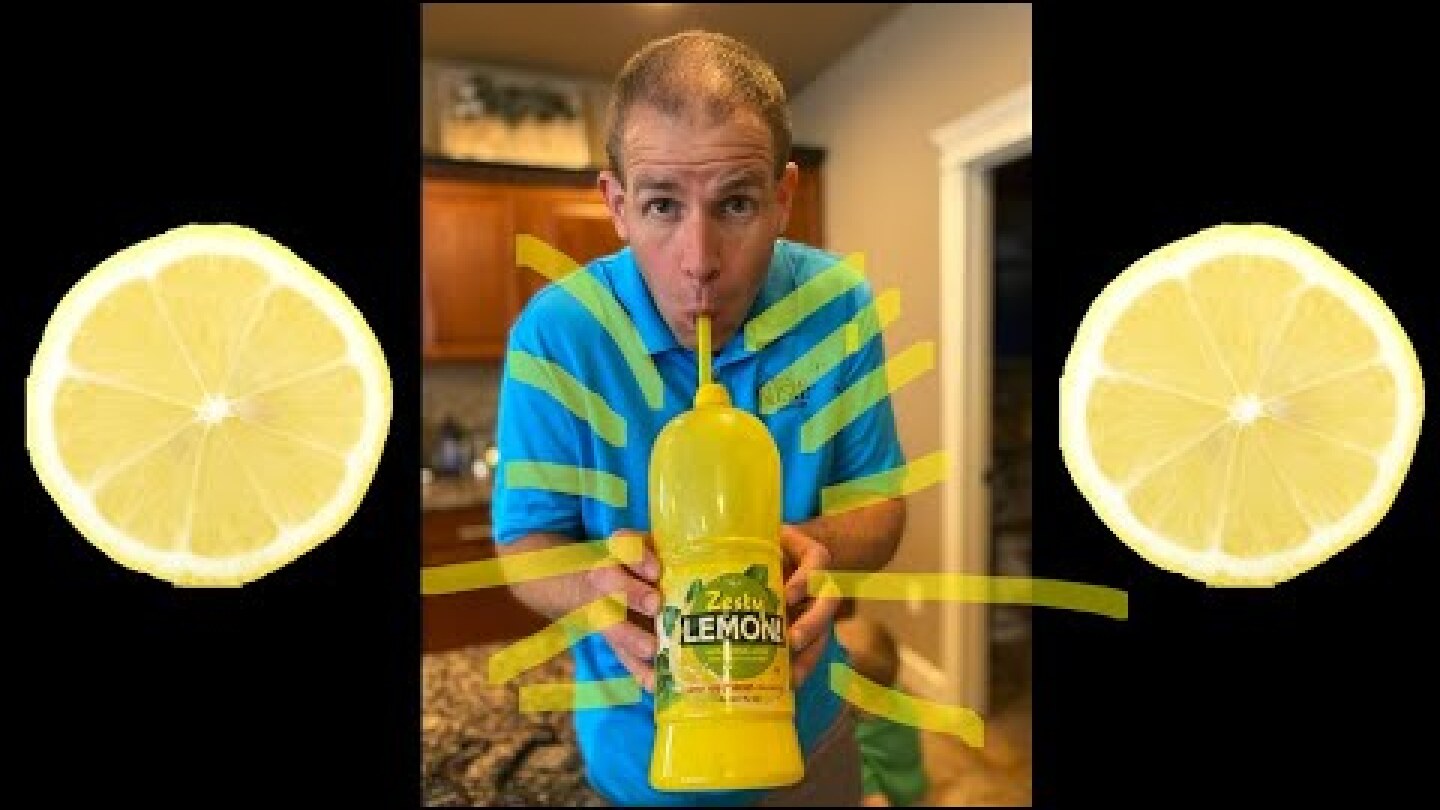 1 LITER of lemon juice in under 17 seconds through a straw - World Record Attempt