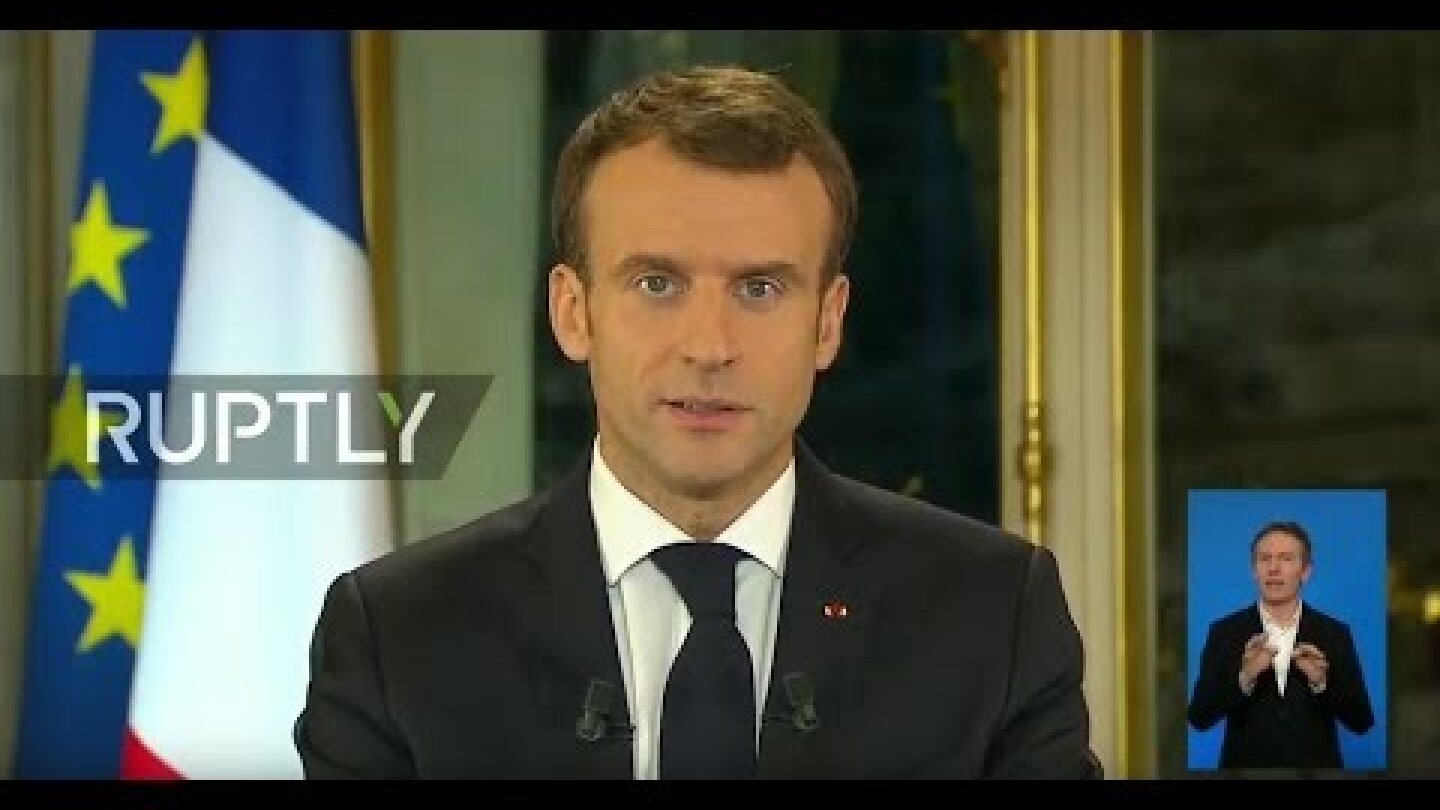LIVE: Macron addresses ‘Yellow Vests’ crisis