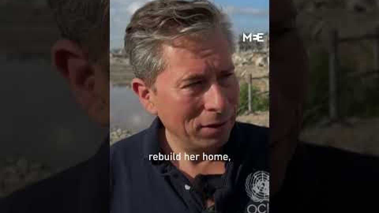 UN humanitarian chief inspects Gaza wastewater treatment plant