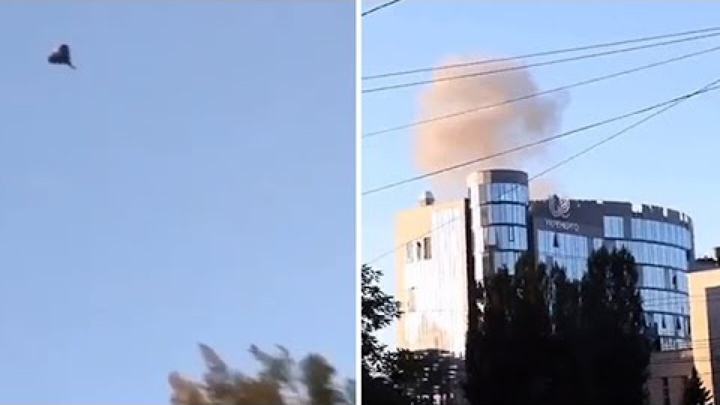 Un drone kamikaze colpisce Kiev: esplosioni nel centro della città