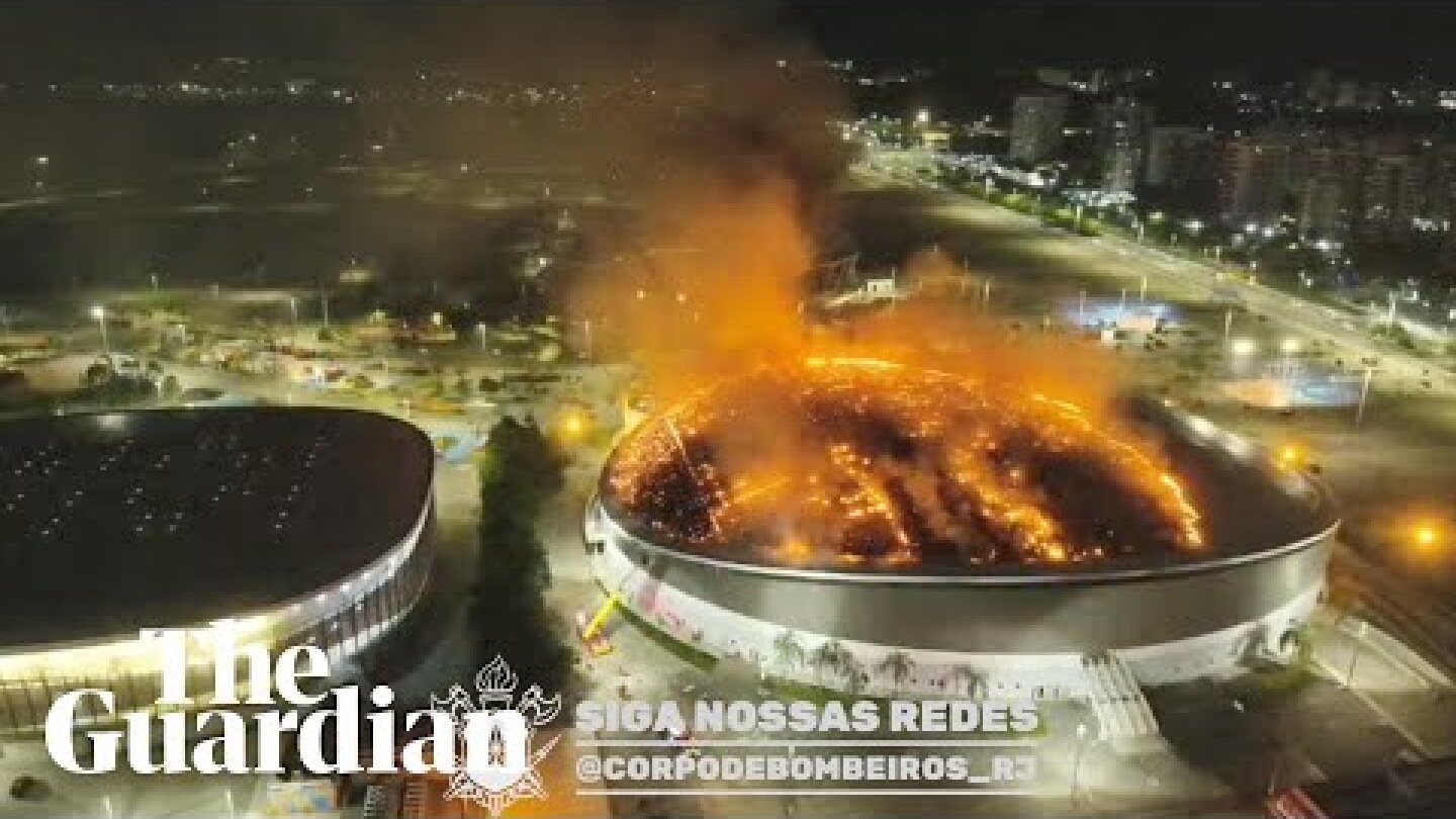 Massive blaze tears through Rio's Olympic velodrome