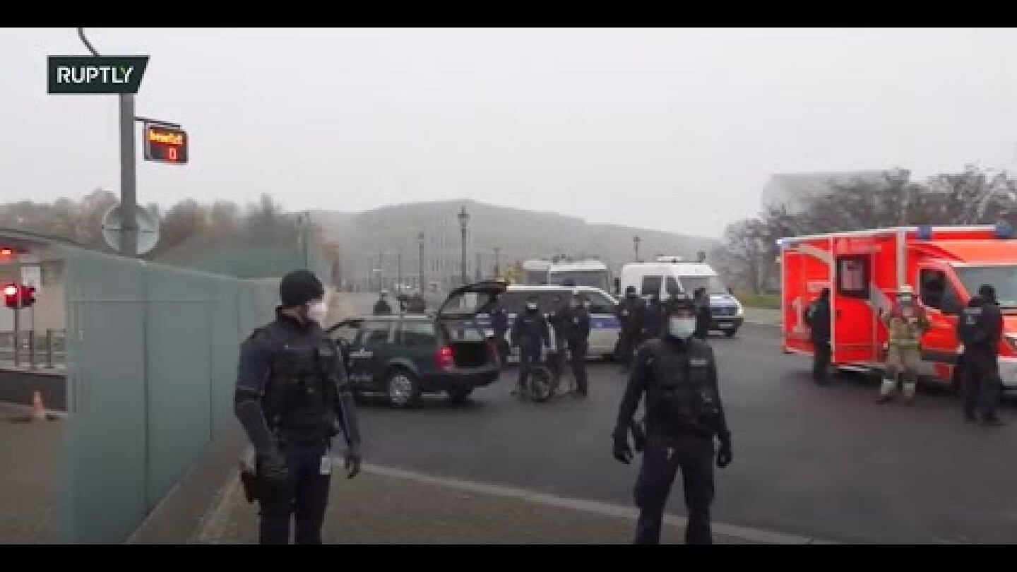 LIVE: Car seen crashing into gates of German Chancellery in Berlin