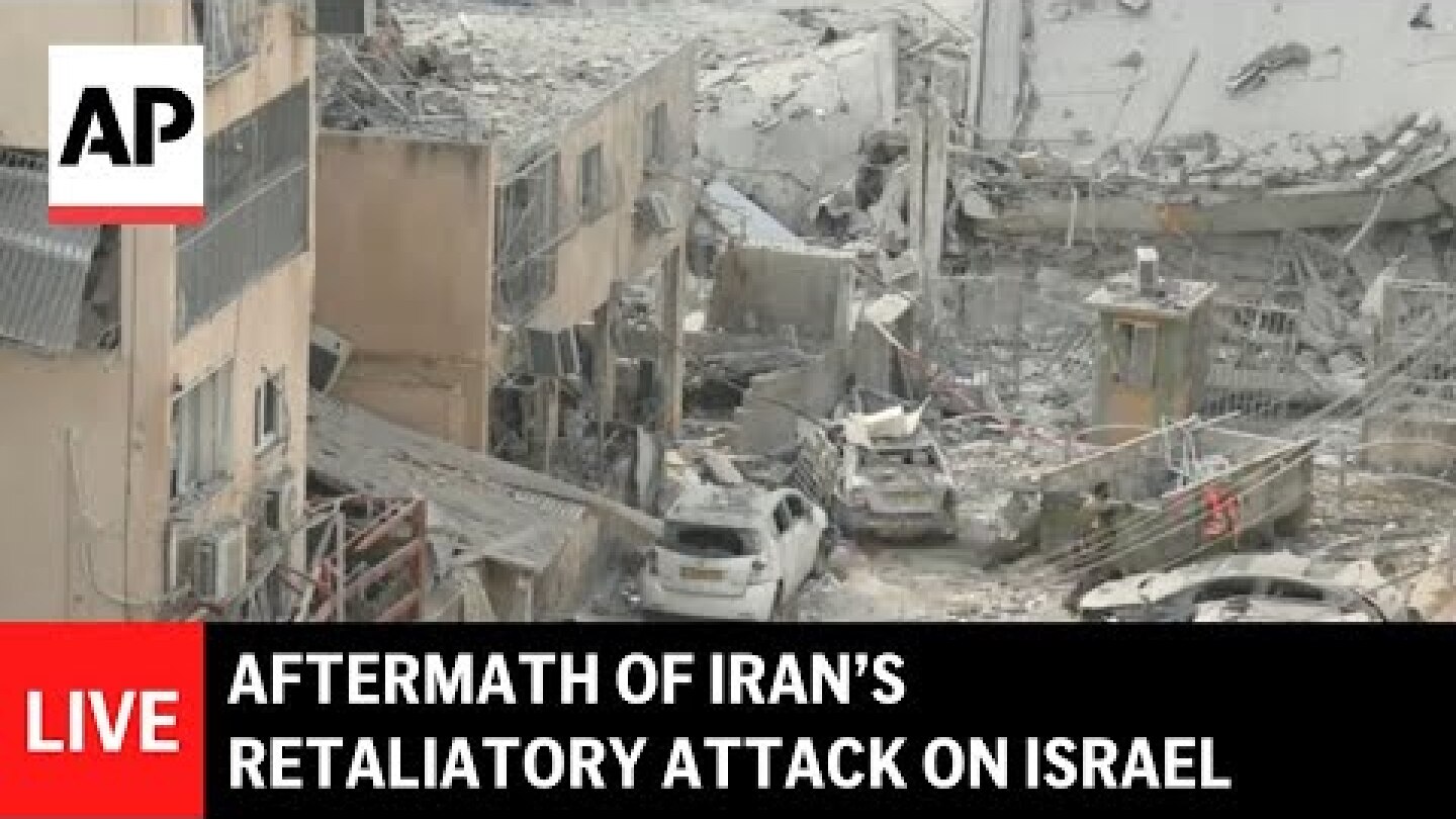 LIVE: Aftermath of Iran’s retaliatory attack in central Israel