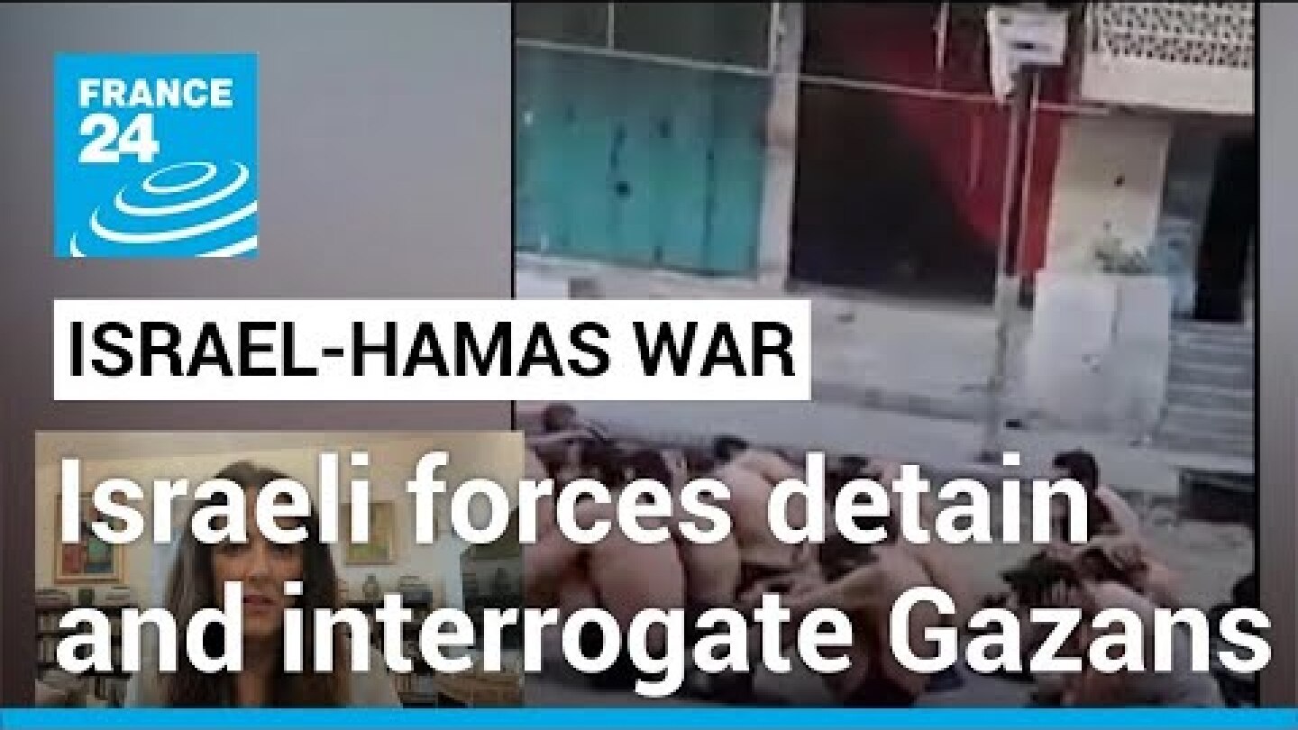 Online video shows Palestinian men detained by Israeli forces • FRANCE 24 English