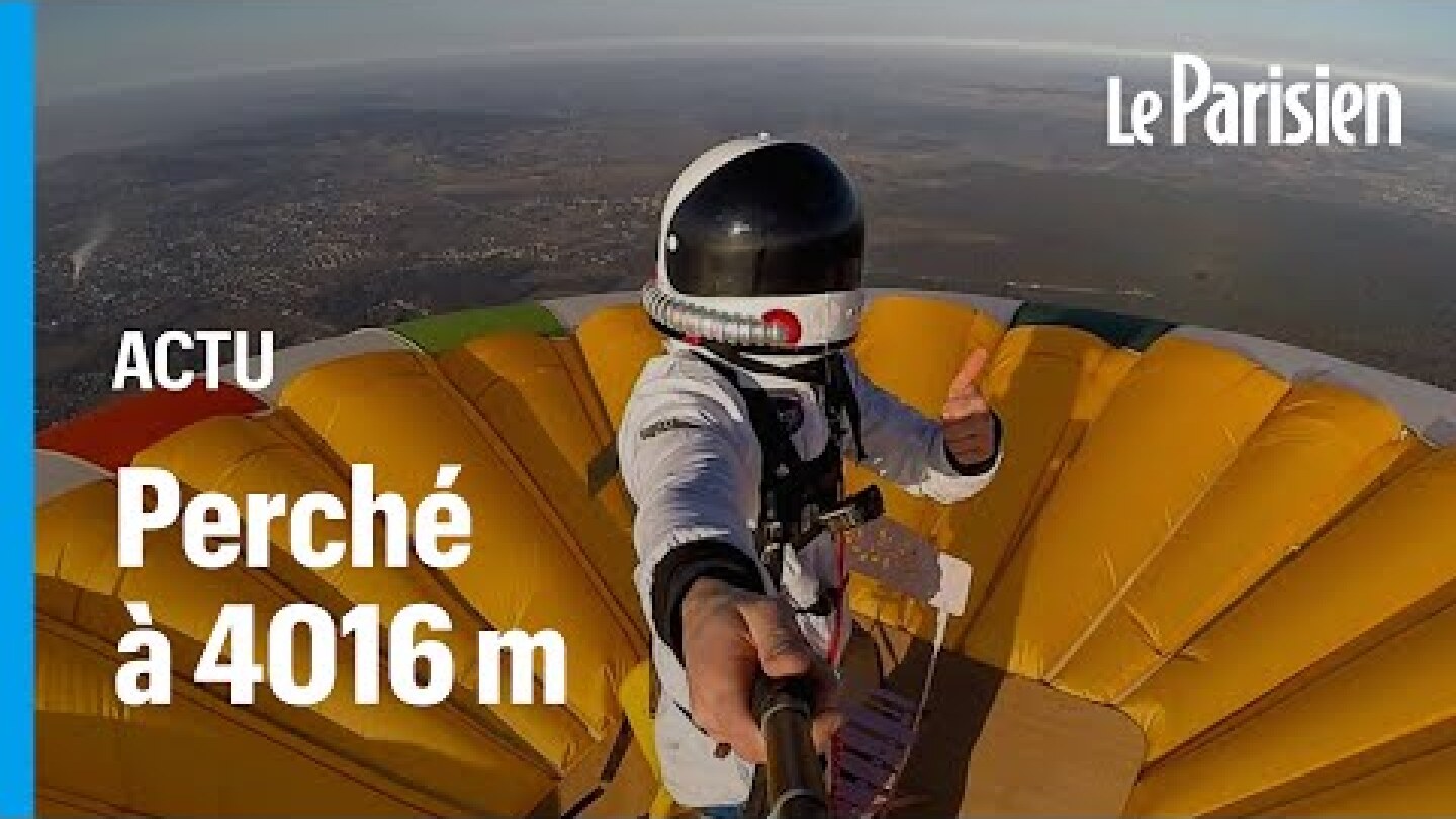 Un Français devient le recordman du monde d’altitude debout sur une montgolfière