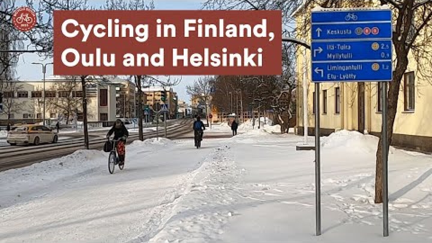 Winter Cycling in Oulu and Helsinki (Finland)