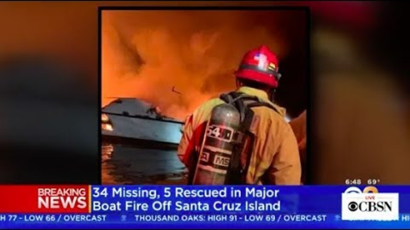 Santa Cruz boat fire, over 30 people unaccounted for in Southern California, live stream