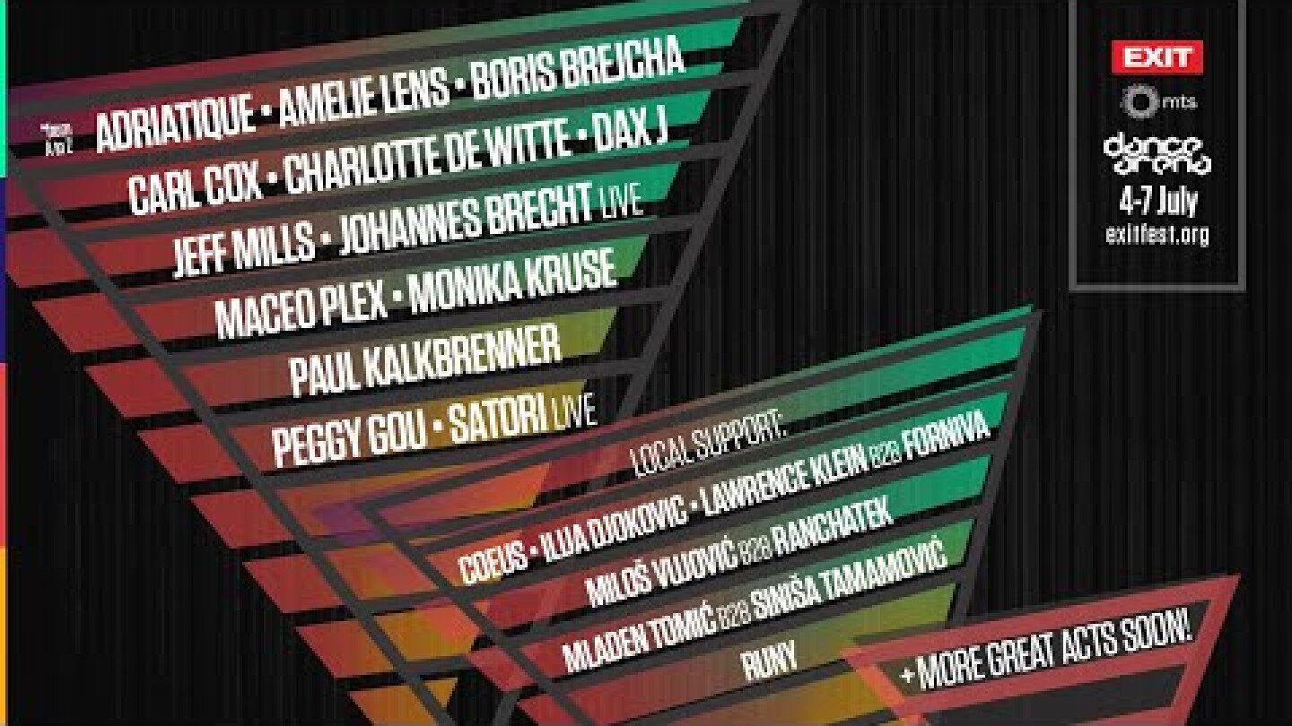 EXIT's mts Dance Arena: 2019 will be the biggest ever!