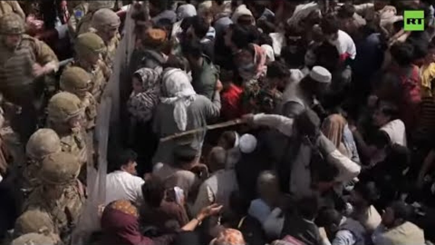 Desperate to leave | Huge numbers of people seek entry to Kabul airport