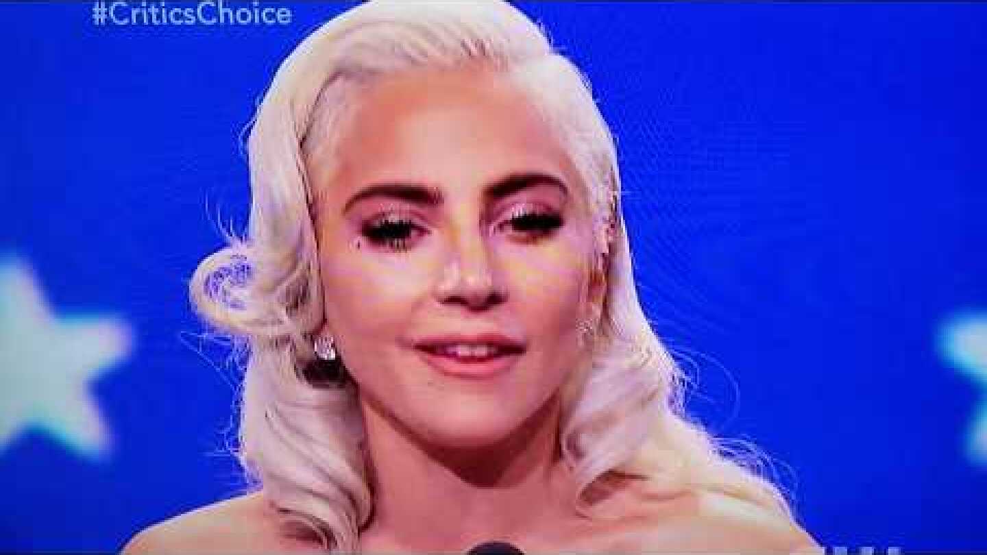 Lady Gaga's Critic's Choice Awards  Inspiring Acceptance Speech