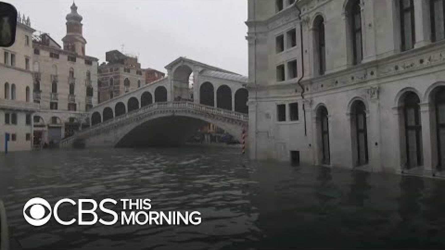 Venice flooded by second-highest tide in its history