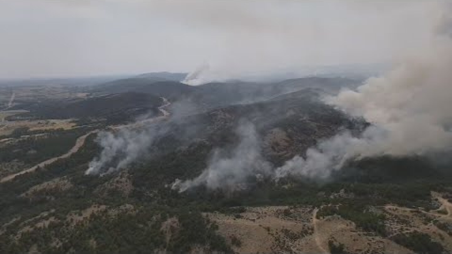 Μάχη με τις φλόγες στο Εθνικό Πάρκο Δαδιάς