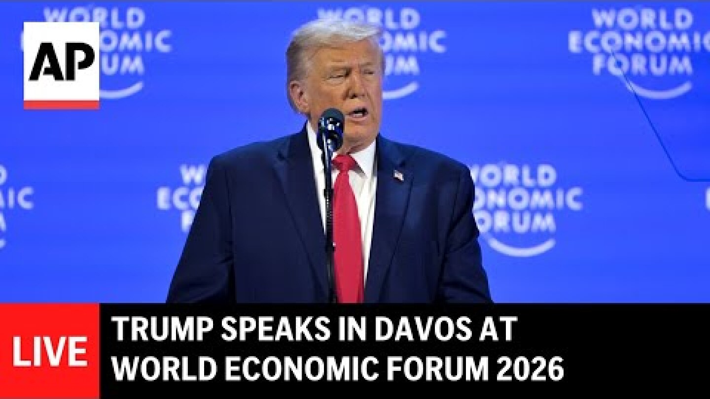 LIVE: Trump speaks at World Economic Forum 2026 in Davos (full speech)