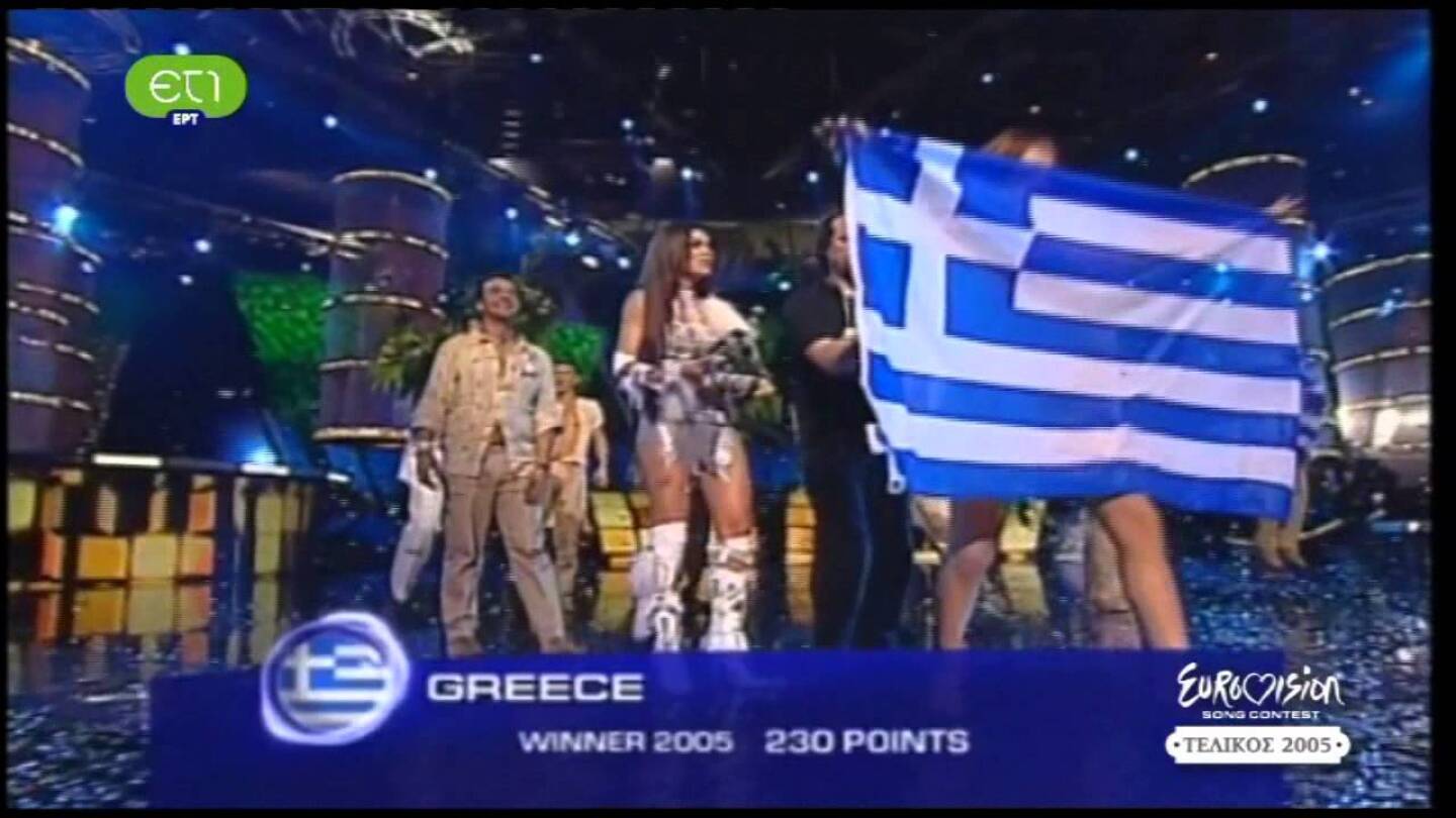 Helena Paparizou awarding @ EUROVISION 2005 (HD)