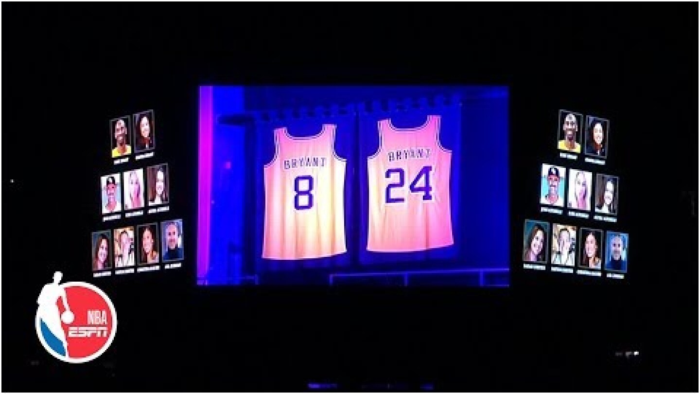 Clippers honor Kobe Bryant in Staples Center with emotional ceremony | NBA on ESPN