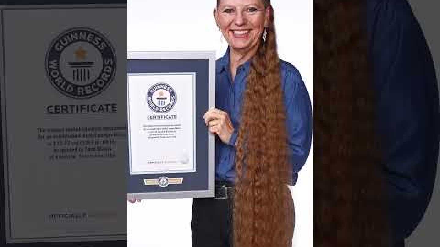 Longest mullet - 172.72 cm (5 ft 8 in) on Tami Manis, USA 🇺🇸