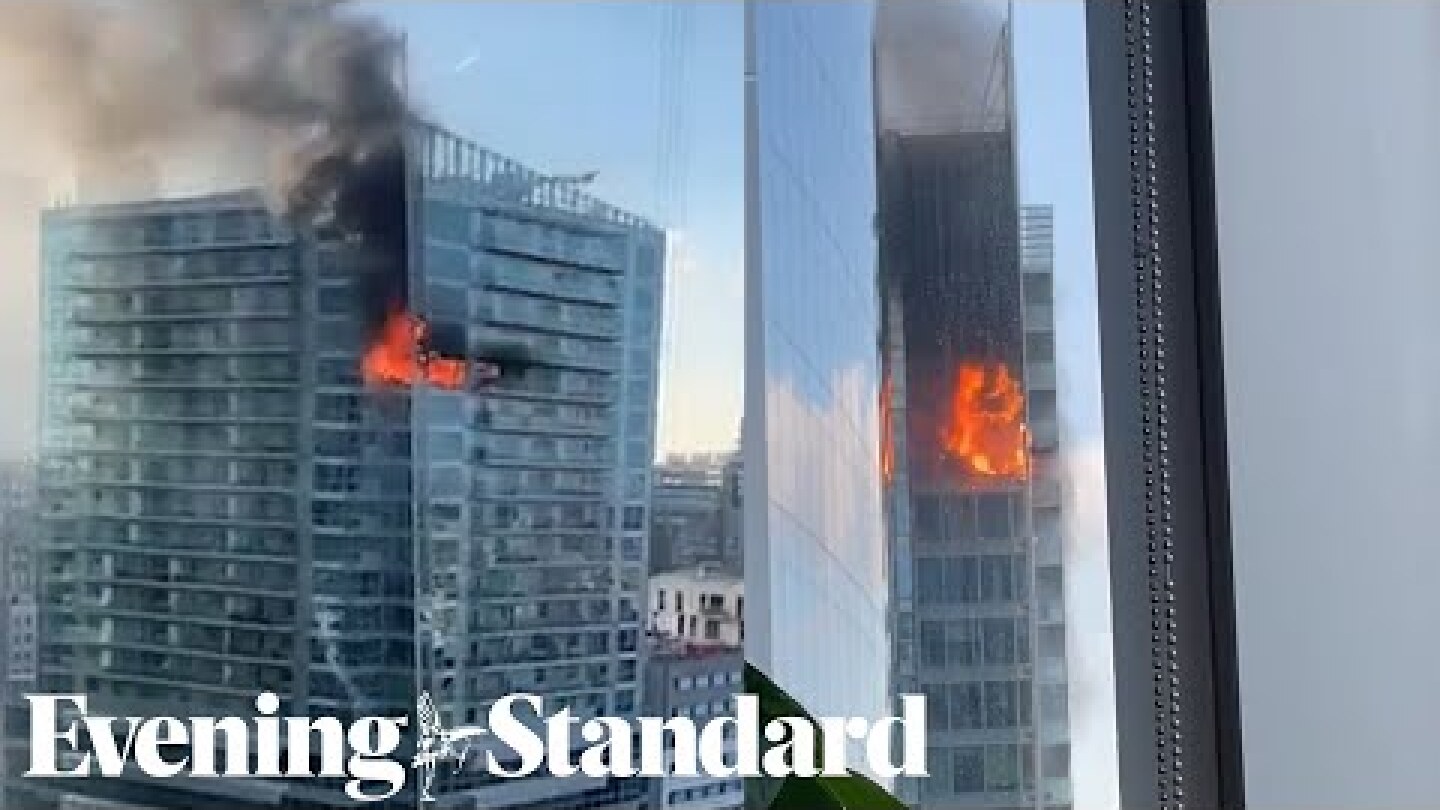 Whitechapel High Street fire: Huge Aldgate tower blaze as black smoke covers London’s sky