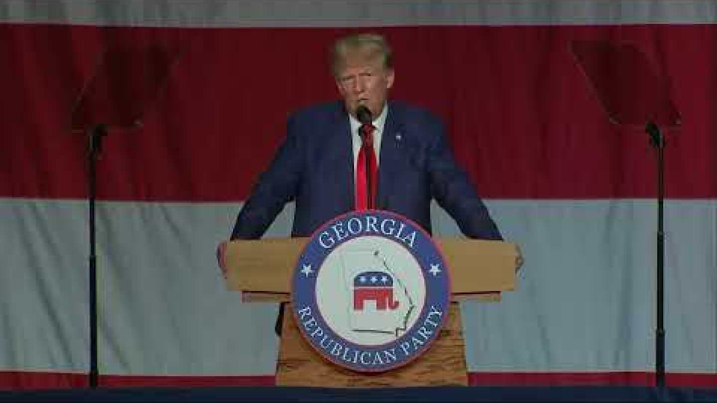 Former President Donald Trump at Georgia GOP Convention