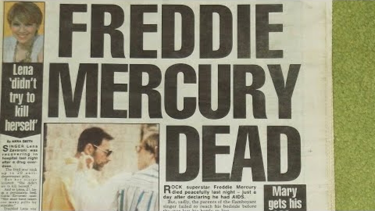 Freddie Mercury - Death UK News 1991