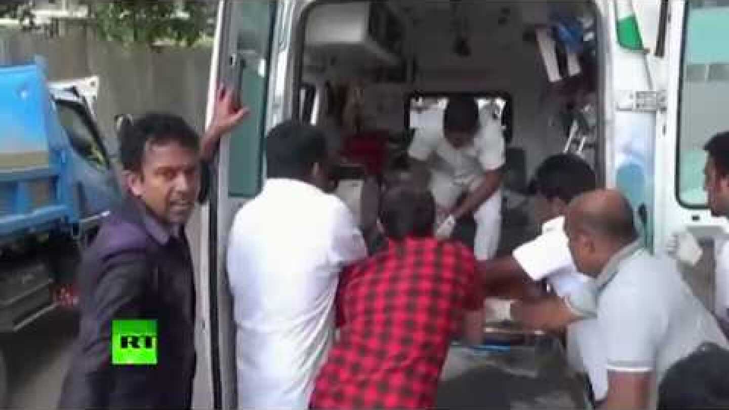 Sri Lanka blasts: Injured victims arrive to Colombo hospitals