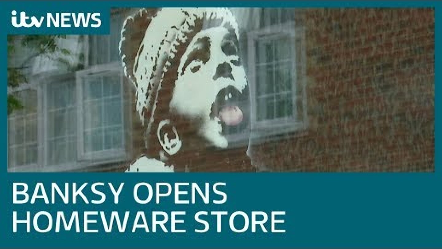 Banksy opens Croydon store after card company legal dispute | ITV News
