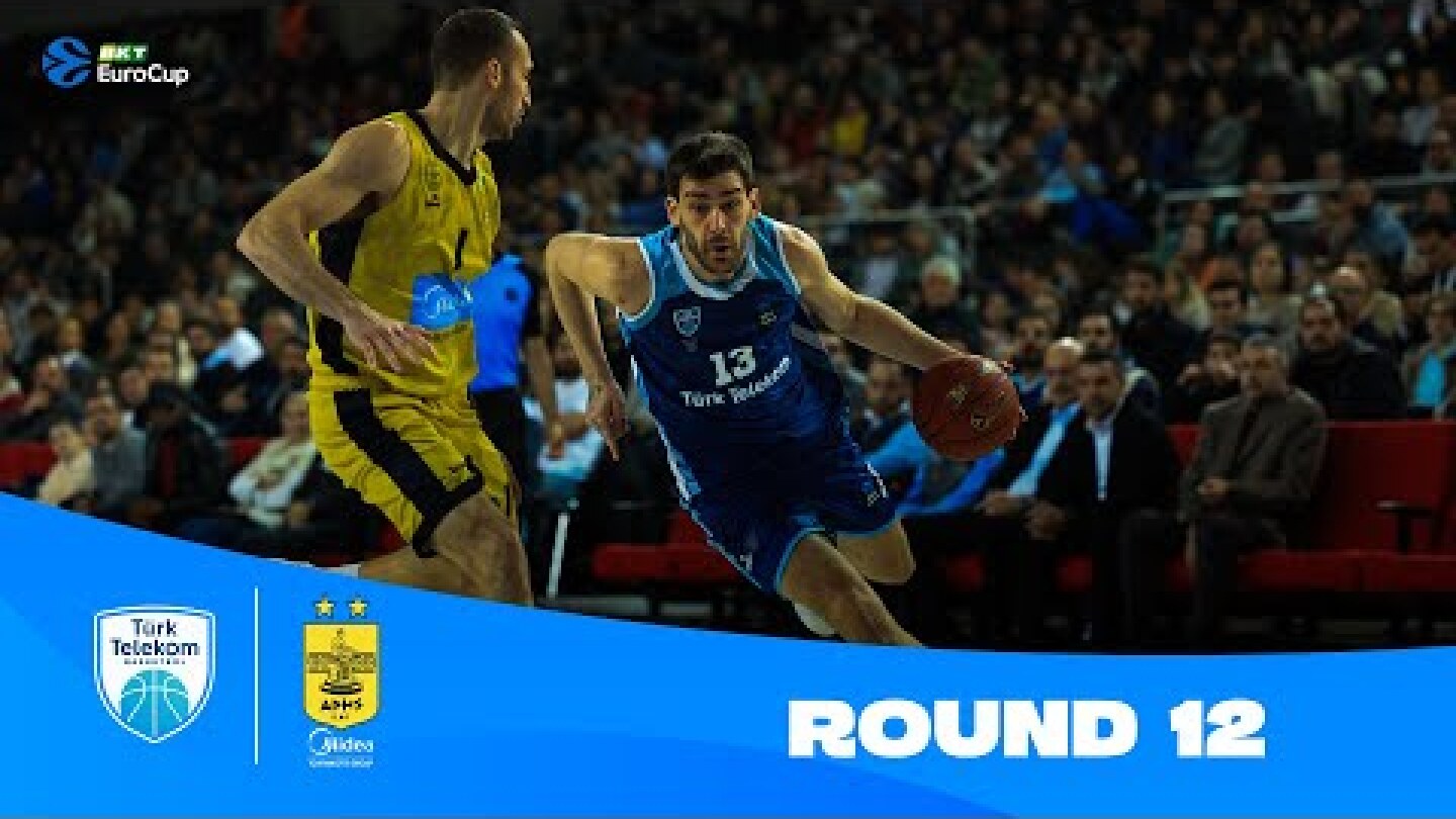 Turk Telekom Ankara-Aris Midea Thessaloniki | Round 12 Highlights | 2023-24 BKT EuroCup