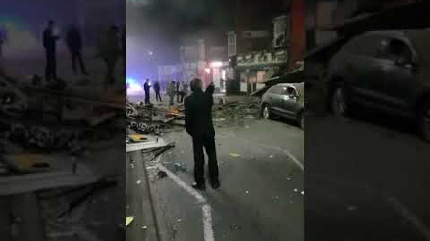 Leicester Hinckley Road explosion seconds after the blast