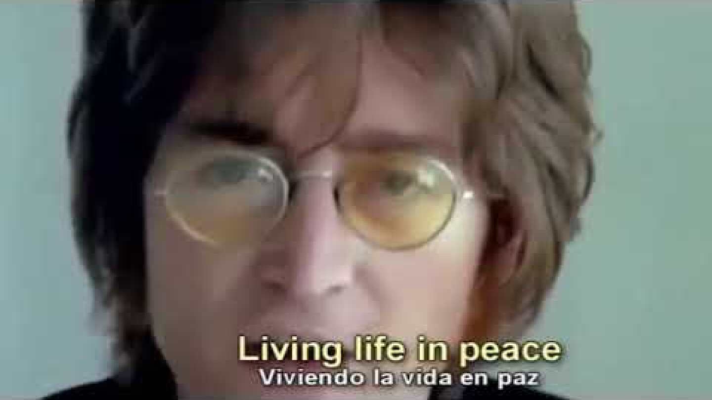 John Lennon Imagine Letra en Ingles Subtitulo