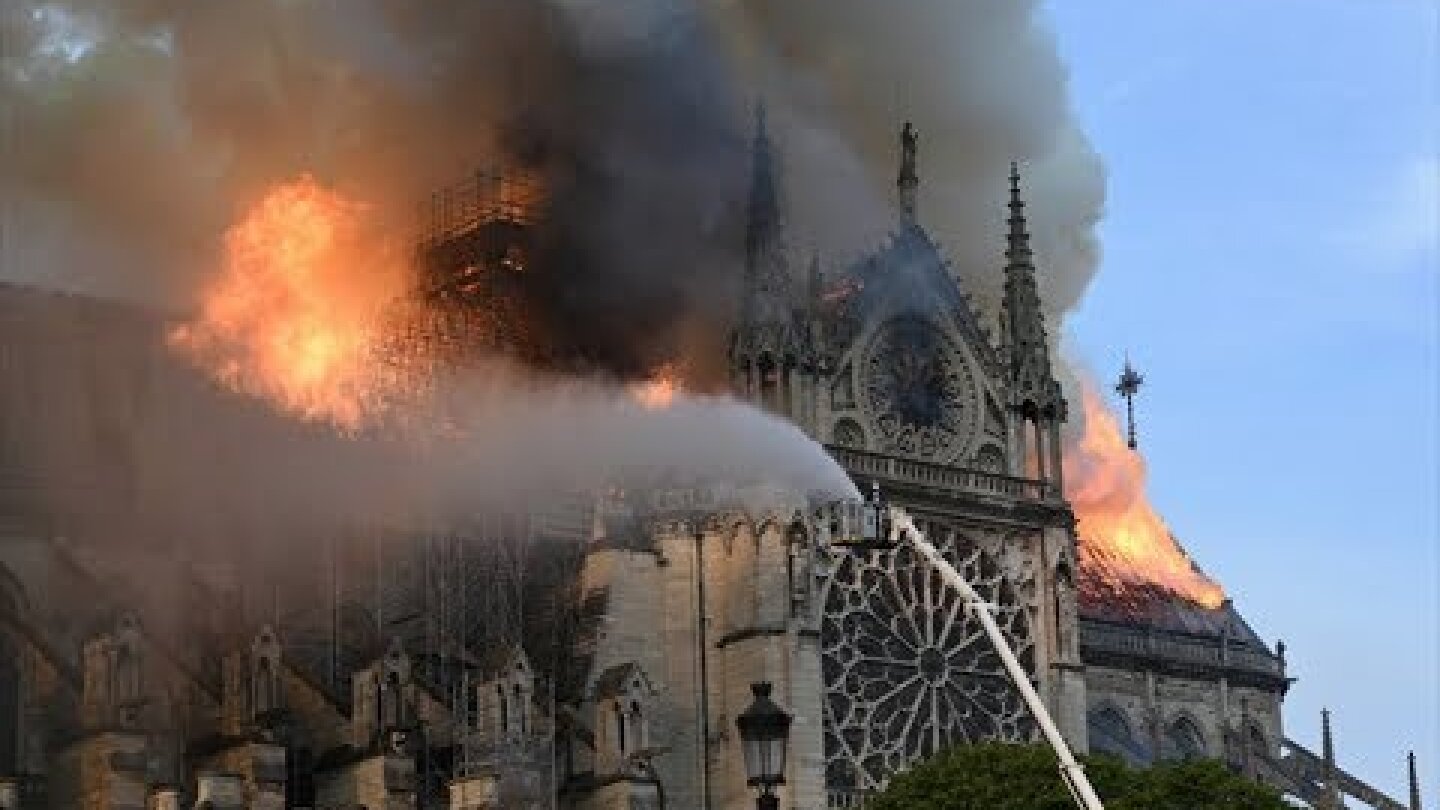 Watch how the Notre-Dame cathedral fire unfolded