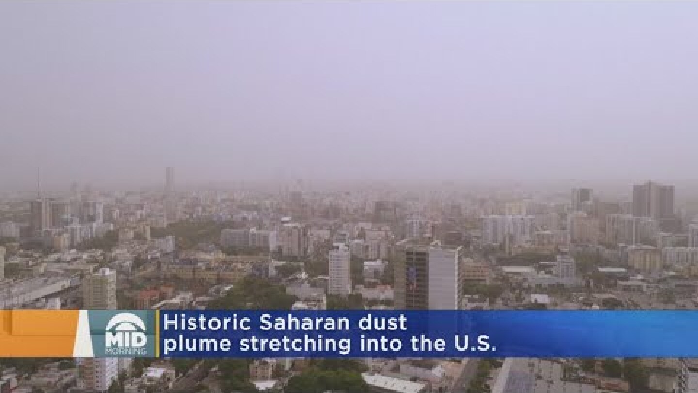 Saharan Dust Reaching U.S. From Across The Atlantic