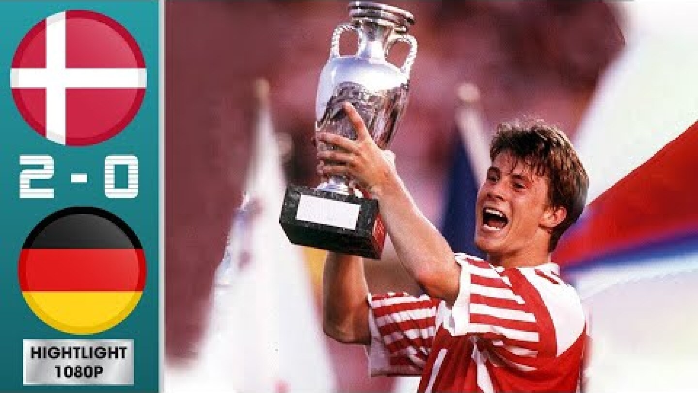 Denmark vs Germany 2-0 Highlights & Goals - Final | Euro 1992