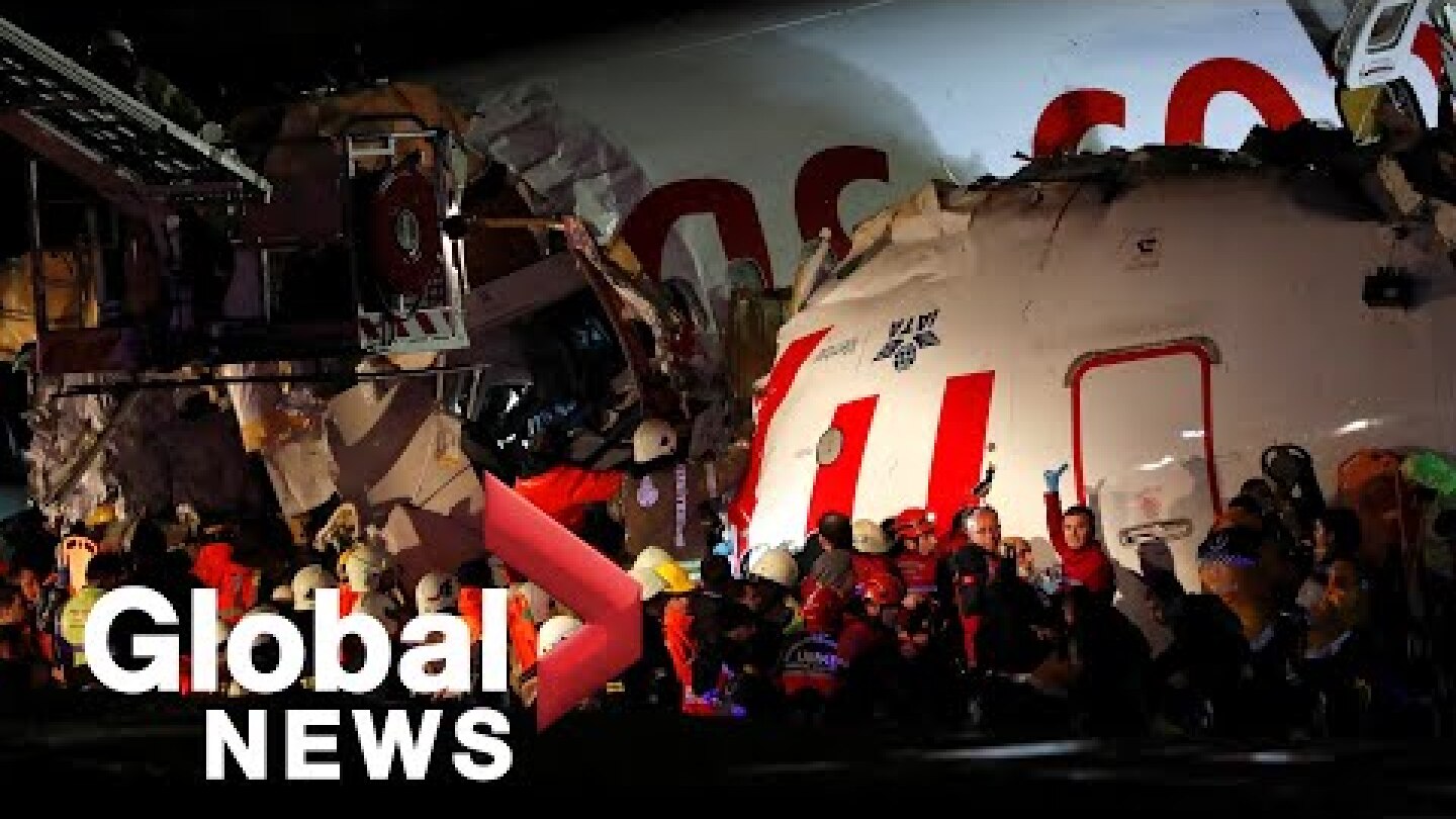Turkey plane crash: Recovery operations underway after plane skids off runway in Istanbul