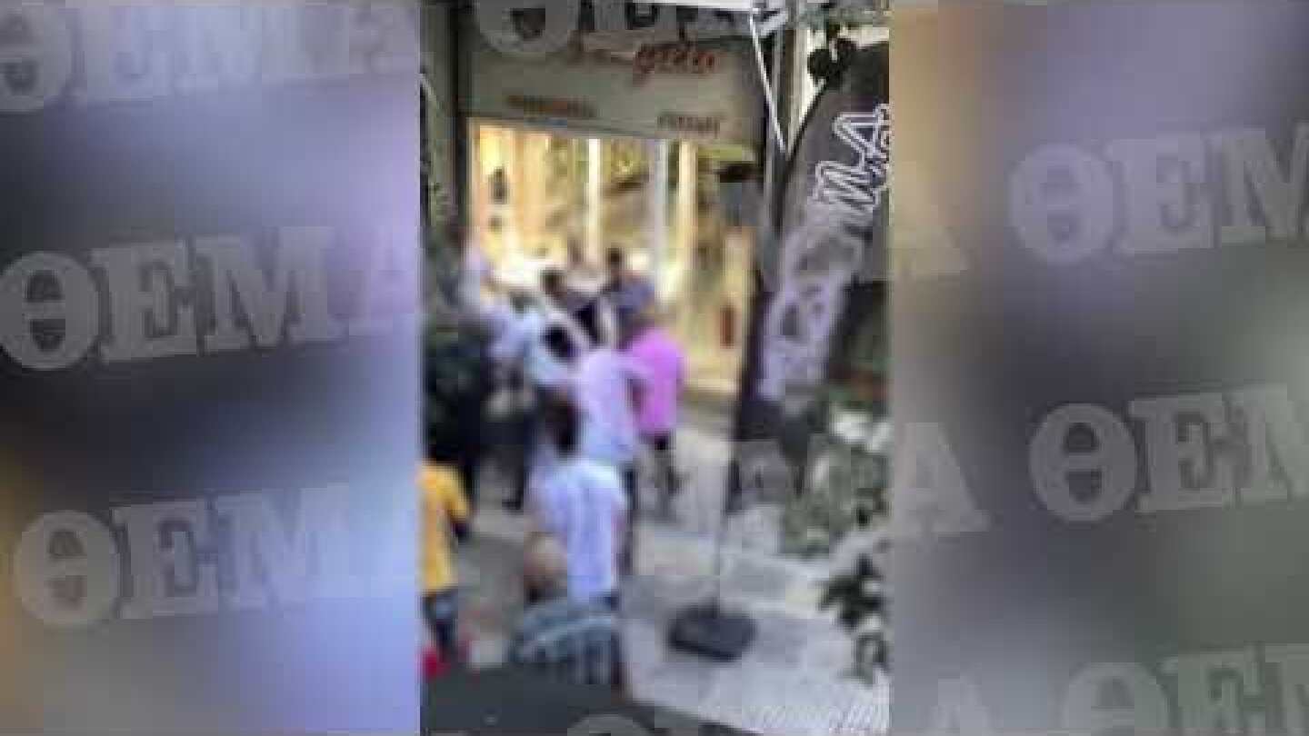 Βίντεο - σοκ από την απόπειρα ληστείας στην Ομόνοια με νεκρό τον δράστη