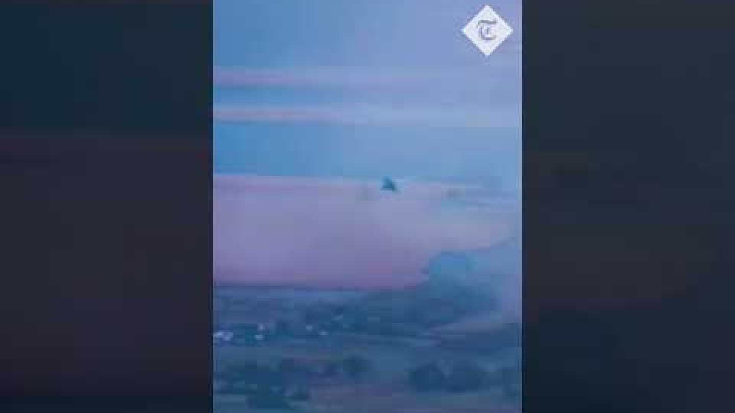 Ukrainian air defence shoot down Russian fighter jet