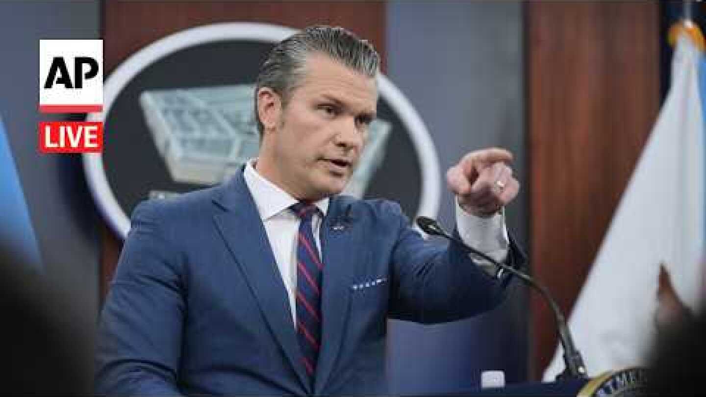 LIVE: Pete Hegseth holds Pentagon briefing as war with Iran intensifies