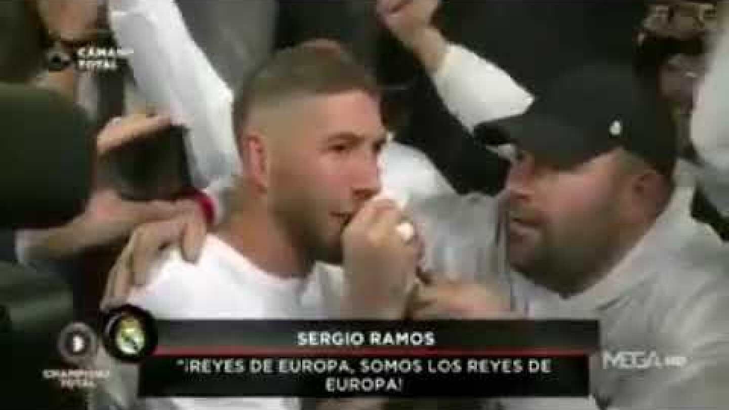 Sergio Ramos sing with Real Madrid fans REYES EUROPA