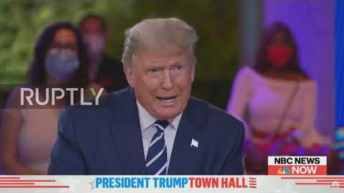 USA: Trump evades questions on QAnon, debts, COVID test results at combative Miami town hall