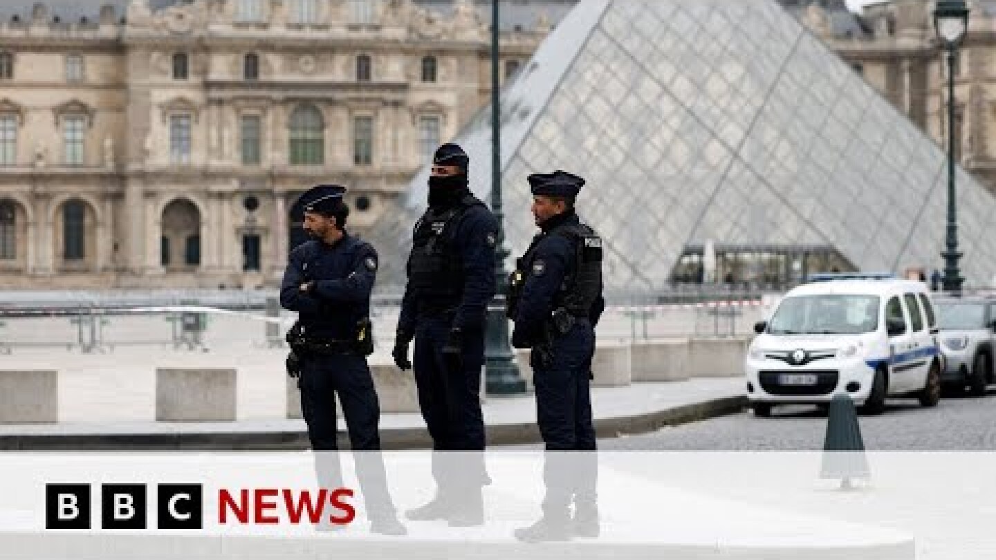Suspects arrested over theft of jewels at Louvre museum in Paris | BBC News