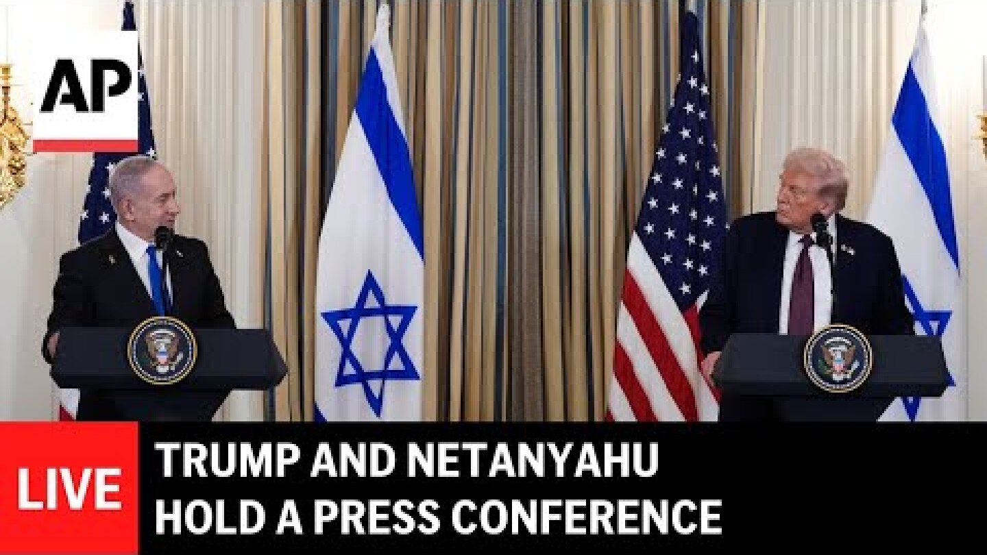 LIVE: Trump and Netanyahu hold a press conference